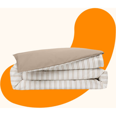 Emma Bed Linen Fresh Percale Duvet Cover TC 225x220 Reversible Emma Bed Linen Fresh Percale Duvet Cover TC 225x220 Reversible