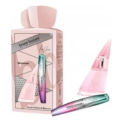 Bruno Banani Woman Gift Set 30ml Eau De Toilette + 11ml Wonder'Extension Mascara Bruno Banani Woman Gift Set 30ml Eau De Toilette + 11ml Wonder'Extension Mascara