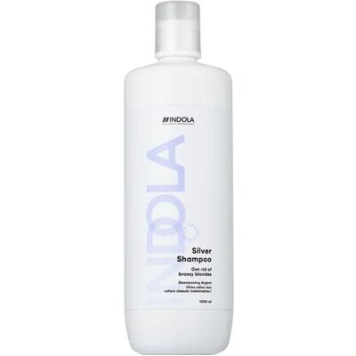 Indola Silver Shampoo - Neutralizes Yellow Tones - 1000 ml Indola Silver Shampoo - Neutralizes Yellow Tones - 1000 ml