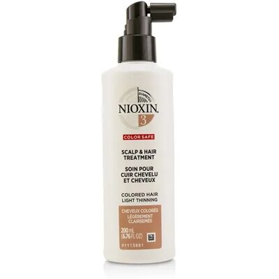 Nioxin Diameter System 3 Scalp & Hair Treatment Coloured Hair, Light Thinning, Colour Safe 200ml Nioxin Diameter System 3 Scalp & Hair Treatment Coloured Hair, Light Thinning, Colour Safe 200ml