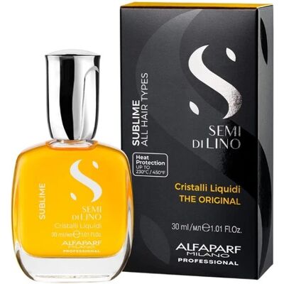 Alfaparf Milano Semi Di Lino Sublime Cristal Liquid - Hair Serum - 30ml Alfaparf Milano Semi Di Lino Sublime Cristal Liquid - Hair Serum - 30ml