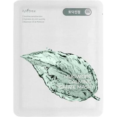 Isntree Mugwort Calming Gauze Mask - Sensitive Skin - 10 Sheets Isntree Mugwort Calming Gauze Mask - Sensitive Skin - 10 Sheets