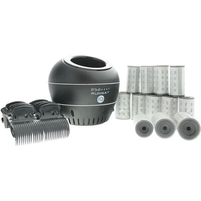 FHI Runway IQ Kit Rapid Heating Base + 4 x Small/Medium/Large Rapid Hot Rollers + 12 Grip Clips FHI Runway IQ Kit Rapid Heating Base + 4 x Small/Medium/Large Rapid Hot Rollers + 12 Grip Clips