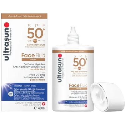Ultrasun Face Fluid SPF 50+ Tinted Honey - Sunscreen Ultrasun Face Fluid SPF 50+ Tinted Honey - Sunscreen
