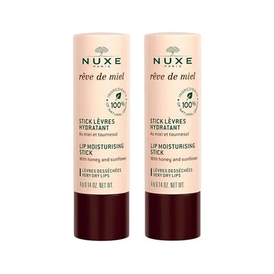 NUXE RĂªve de Miel Lip Moisturising Stick (2 x 4 g) NUXE RĂªve de Miel Lip Moisturising Stick (2 x 4 g)