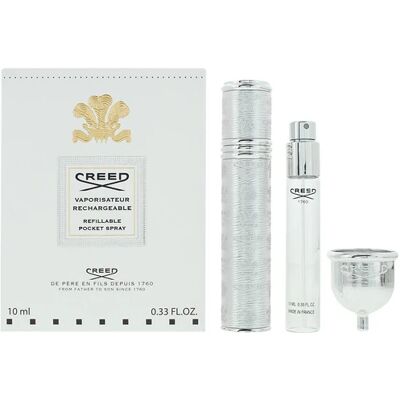 Creed Travel Atomiser Silversilver, Leather, Size 10ml - Travel Atomiser Creed Travel Atomiser Silversilver, Leather, Size 10ml - Travel Atomiser