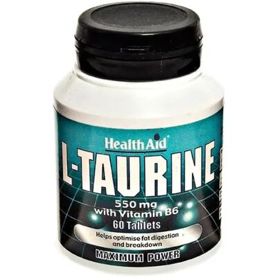 Health Aid L-Taurine 550mg - Tablets Health Aid L-Taurine 550mg - Tablets