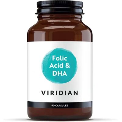 Viridian Folic Acid with DHA - 90 Vegicaps Viridian Folic Acid with DHA - 90 Vegicaps