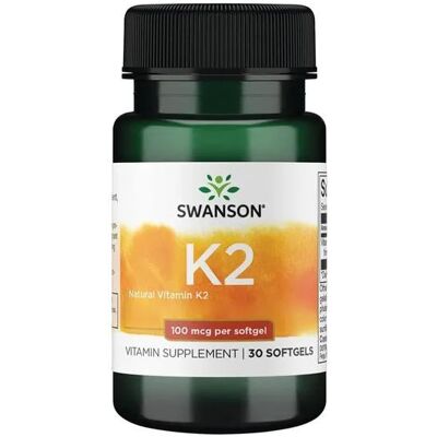 Swanson Vitamin K2 Natural 100 Mcg Dietary Supplements - Bone & Heart Health Swanson Vitamin K2 Natural 100 Mcg Dietary Supplements - Bone & Heart Health