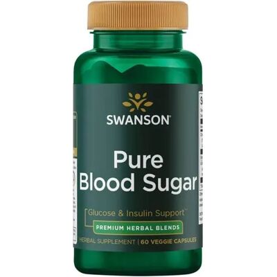 Swanson Pure Blood Sugar - 60 Veggie Capsules Swanson Pure Blood Sugar - 60 Veggie Capsules