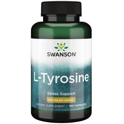 Swanson L-Tyrosine 500mg Capsules - Dietary Supplement Swanson L-Tyrosine 500mg Capsules - Dietary Supplement
