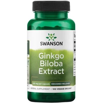Swanson Ginkgo Biloba Extract 120mg - 100 Capsules Swanson Ginkgo Biloba Extract 120mg - 100 Capsules