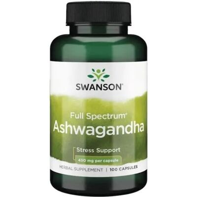 Swanson Ashwagandha 450 MG Capsules - Supplement for Stress & Sleep Swanson Ashwagandha 450 MG Capsules - Supplement for Stress & Sleep