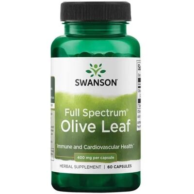 Swanson Brand Full Spectrum Olive Leaf 400mg Capsules - Supplements Swanson Brand Full Spectrum Olive Leaf 400mg Capsules - Supplements