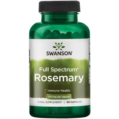 Swanson Rosemary 400mg Capsules - Dietary Supplement Swanson Rosemary 400mg Capsules - Dietary Supplement