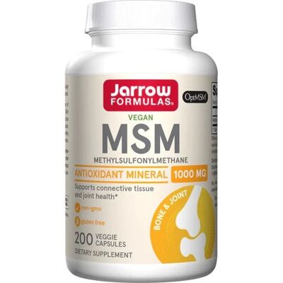 Jarrow Formulas MSM 1000mg Vegan Capsules - Dietary Supplement Jarrow Formulas MSM 1000mg Vegan Capsules - Dietary Supplement