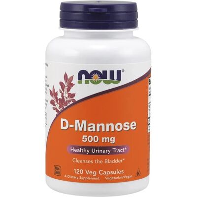 Now Foods D-Mannose 500mg - 240 Veggie Capsules - Dietary Supplement Now Foods D-Mannose 500mg - 240 Veggie Capsules - Dietary Supplement