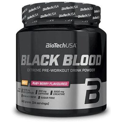 BioTech USA Black Blood NOX+ Tropical Fruit - Pre-workout supplement BioTech USA Black Blood NOX+ Tropical Fruit - Pre-workout supplement