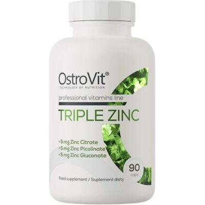 OstroVit Triple Zinc - 90 Capsules - Dietary Supplement OstroVit Triple Zinc - 90 Capsules - Dietary Supplement