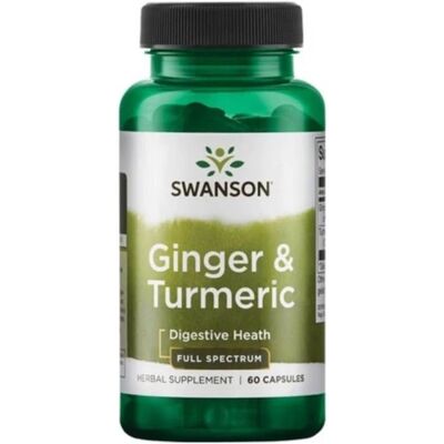 Swanson Full Spectrum Ginger & Turmeric - Dietary Supplements Swanson Full Spectrum Ginger & Turmeric - Dietary Supplements