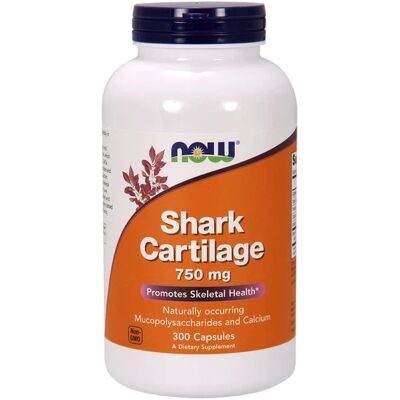 NOW Foods Shark Cartilage - Calcium & GAGs - 750mg - 300 Capsules NOW Foods Shark Cartilage - Calcium & GAGs - 750mg - 300 Capsules