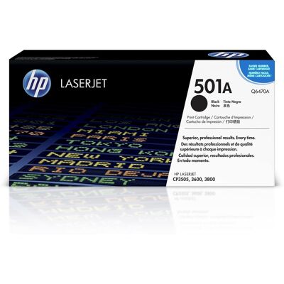 HP Q6470A 501A Original LaserJet Toner Cartridge - Black HP Q6470A 501A Original LaserJet Toner Cartridge - Black