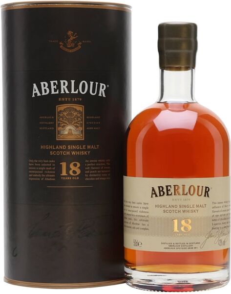 Aberlour 18 Year Old / Half Litre Speyside Single Malt Scotch Whisky Aberlour 18 Year Old / Half Litre Speyside Single Malt Scotch Whisky