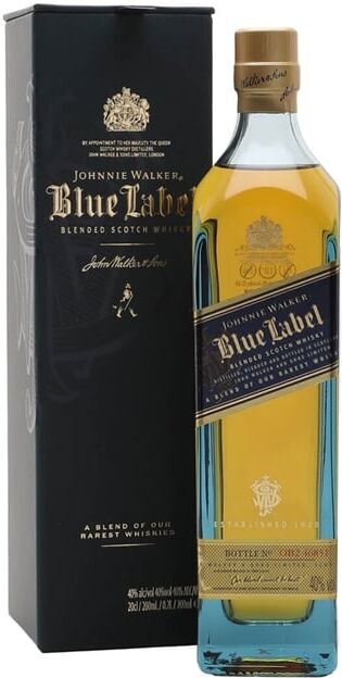 Johnnie Walker Blue Label / Small Bottle Blended Scotch Whisky Johnnie Walker Blue Label / Small Bottle Blended Scotch Whisky