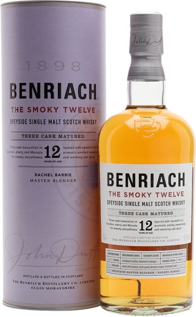 Benriach The Smoky Twelve / 12 Year Old Speyside Whisky Benriach The Smoky Twelve / 12 Year Old Speyside Whisky