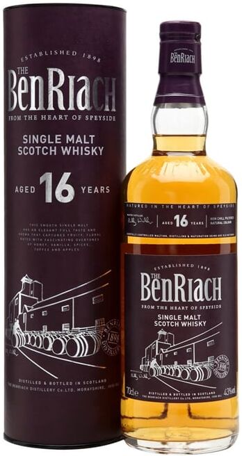 Benriach 16 Year Old Speyside Single Malt Scotch Whisky Benriach 16 Year Old Speyside Single Malt Scotch Whisky