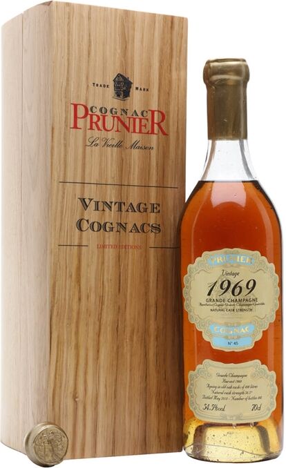 Prunier 1969 Vintage Grande Champagne Cognac Prunier 1969 Vintage Grande Champagne Cognac
