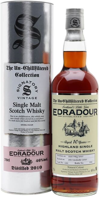 Edradour 2010 / 10 Year Old / Sherry Cask / Signatory Highland Whisky Edradour 2010 / 10 Year Old / Sherry Cask / Signatory Highland Whisky