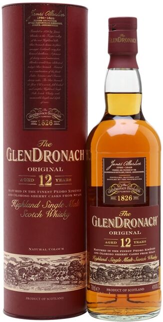 Glendronach 12 Year Old Original Highland Single Malt Scotch Whisky Glendronach 12 Year Old Original Highland Single Malt Scotch Whisky