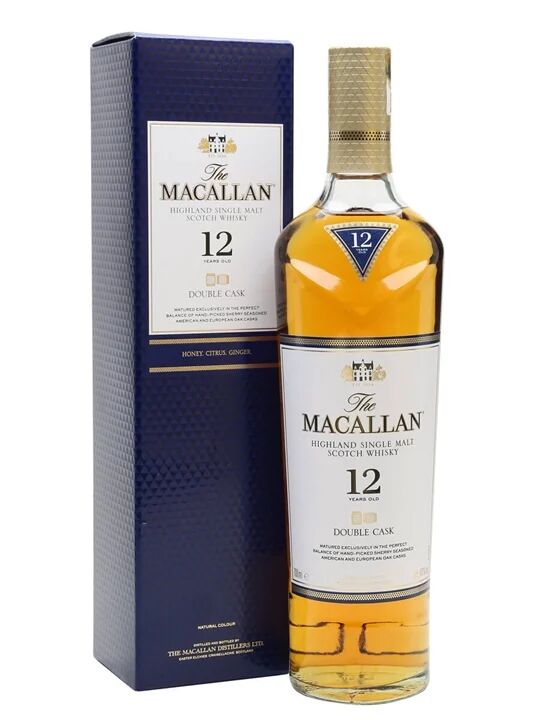 Macallan 12 Year Old Double Cask Speyside Single Malt Scotch Whisky Macallan 12 Year Old Double Cask Speyside Single Malt Scotch Whisky