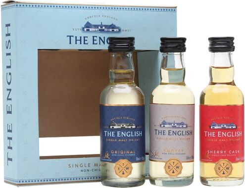 English Whisky Co. The English Original, Smokey,Sherry Cask Miniature Gift Pack English Whisky English Whisky Co. The English Original, Smokey,Sherry Cask Miniature Gift Pack English Whisky