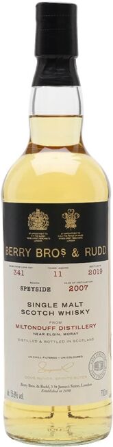 Miltonduff 2007 / 11 Year Old / Berry Bros & Rudd Speyside Whisky