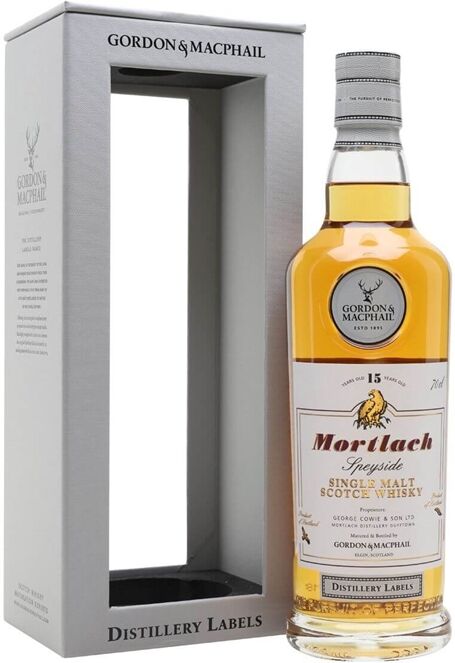 Mortlach 15 Year Old / G&M Distillery Labels Speyside Whisky Mortlach 15 Year Old / G&M Distillery Labels Speyside Whisky