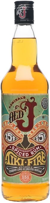 Old J Spiced Admiral Vernon's Old J Spiced Tiki Fire Rum Old J Spiced Admiral Vernon's Old J Spiced Tiki Fire Rum