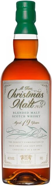 The Whisky Exchange A Fine Christmas Malt 2020 / 19 Year Old Blended Malt Scotch Whisky