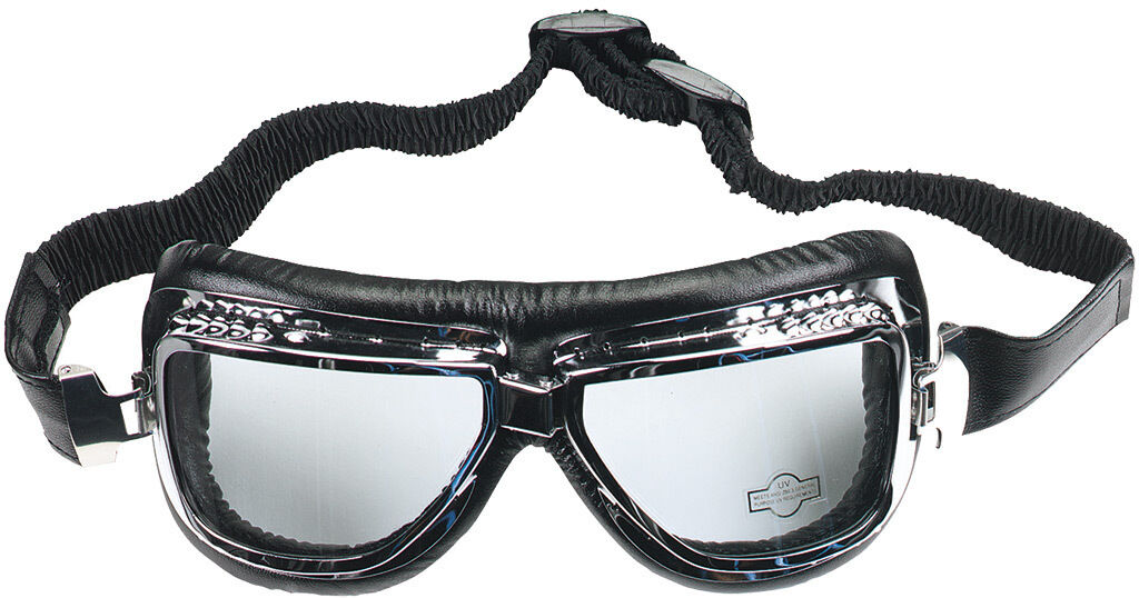 Booster Flying Tiger Motorcycle Goggles - Silver - Size: One Size