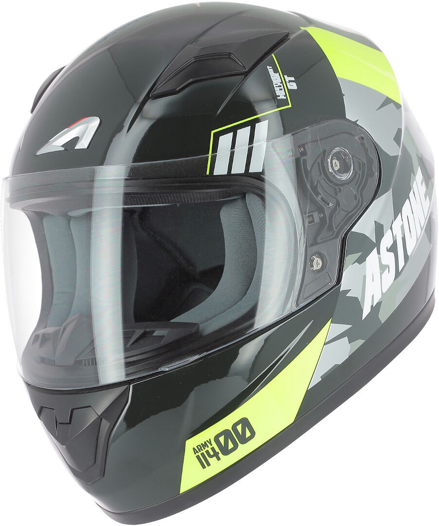 Astone GT2K Army Kids Helmet Black Yellow M