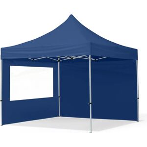 Toolport 3x3 PES 700 Pop up gazebo ECONOMY Aluminium 32 mm, incl. Sidewalls with Panorama Windows, dark blue - (59000)