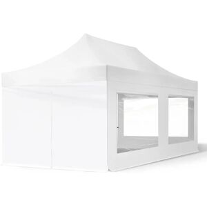 Toolport 3x6m PES 700 Pop up gazebo ECONOMY Steel 30 mm, incl. Sidewalls with Panorama Windows, white - (59056)