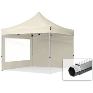 Toolport 3x3m PES 800 Pop Up Gazebo PROFESSIONAL Aluminium 40 mm, incl. Sidewalls with Panorama Windows, cream - (600157)