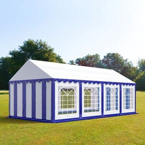 TOOLPORT 4x8m Marquee / Party Tent, PVC 700, blue-white - (6108)