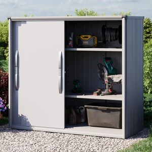 GFP 180 x 75 cm Garden shed XL, grey - (GFPV00764)