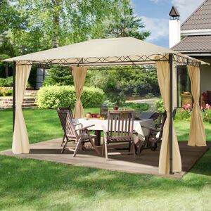 TOOLPORT Garden Gazebo Rendezvous Classic 3x4m, champagne - (300110)