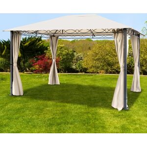 TOOLPORT Garden Gazebo Rendezvous Premium 3x4m, champagne - (300114)