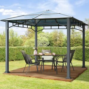 Toolport Garden Gazebo Hardtop Sunset Deluxe, 3x3m - (300167)