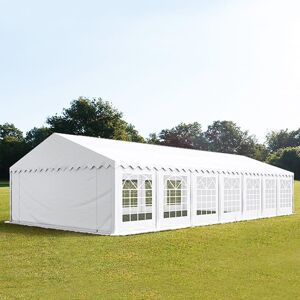 Toolport 6x14m Marquee / Party Tent, PVC 700 fire resistant, white - (5358)